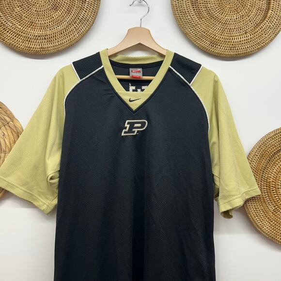 Vintage Nike Purdue University Short Sleeve Jersey Tee Mens Medium Center Logo - Picture 3 of 5